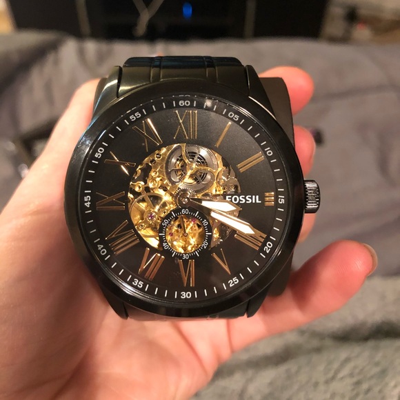 Fossil black men’s watch